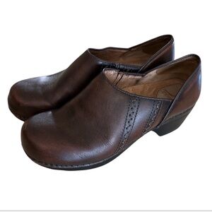 Dansko embroidered mules